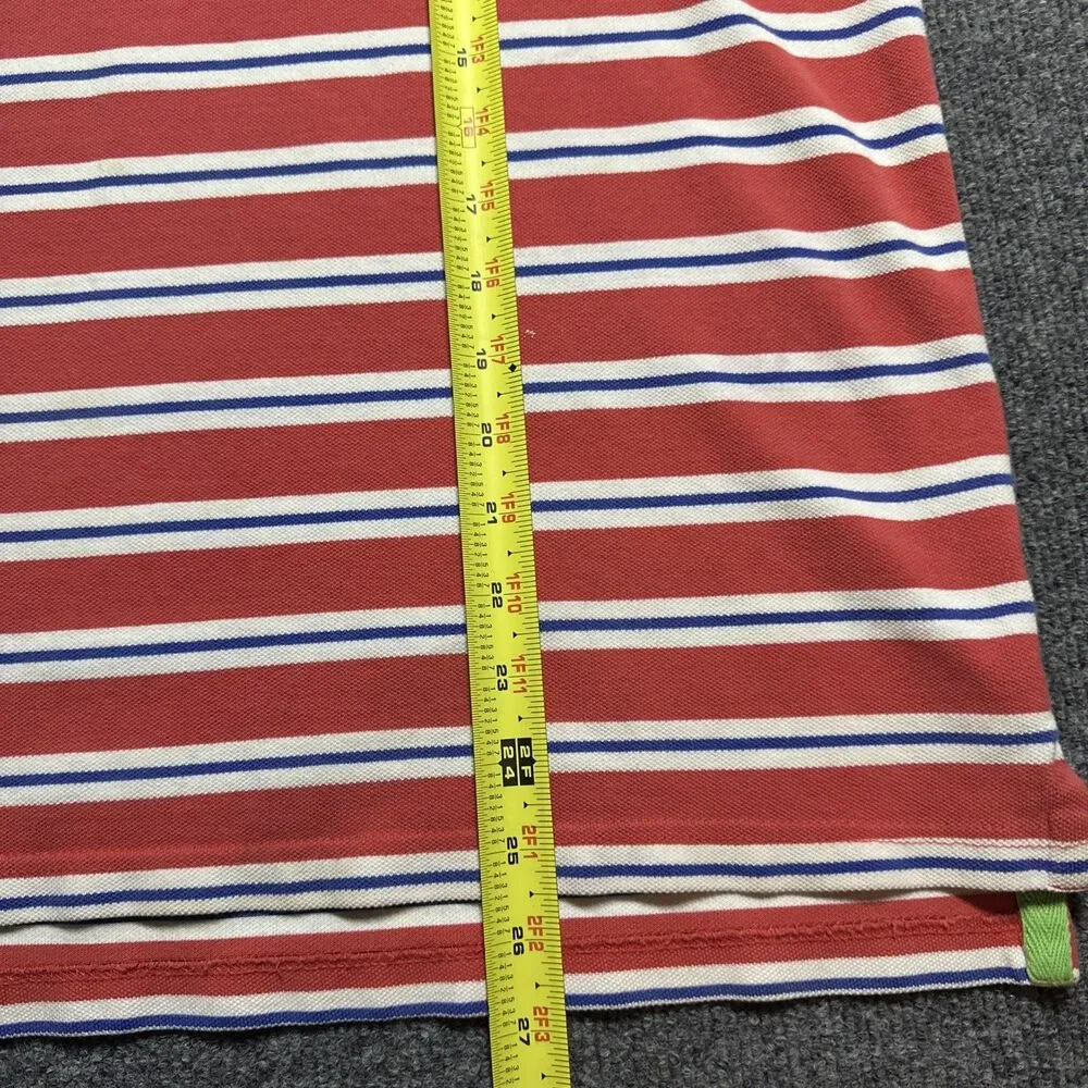 Polo Ralph Lauren Shirt Mens Large Striped Short Sleeve Rugby